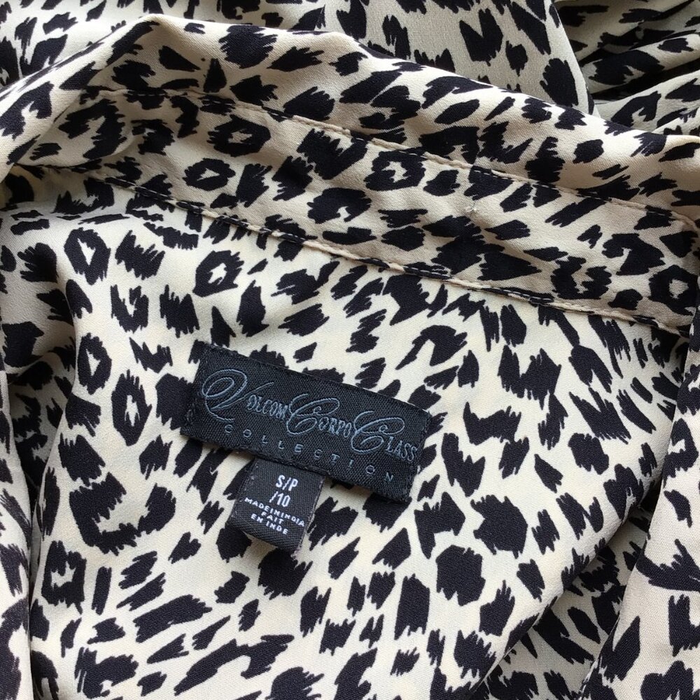 Volcom Leopard Print Button Down Shirt - image 7